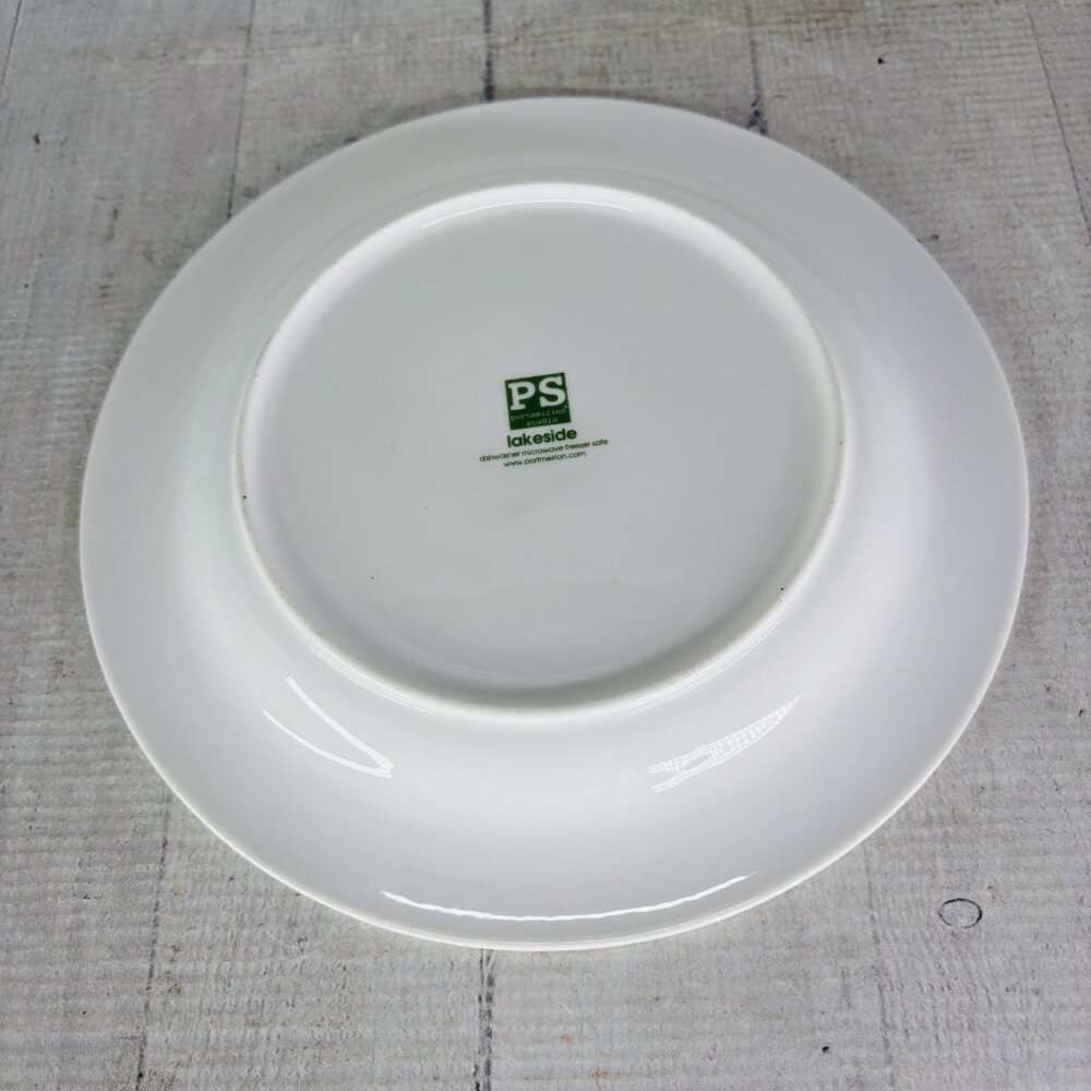 Portmeirion LAKESIDE Dragonfly Blue Green Yellow 9 1/8 Lunch Salad Plates Set 4 - Picture 5 of 16